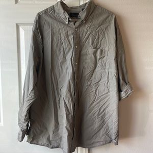 Men’s 100% cotton long sleeve button up shirt size 2XB